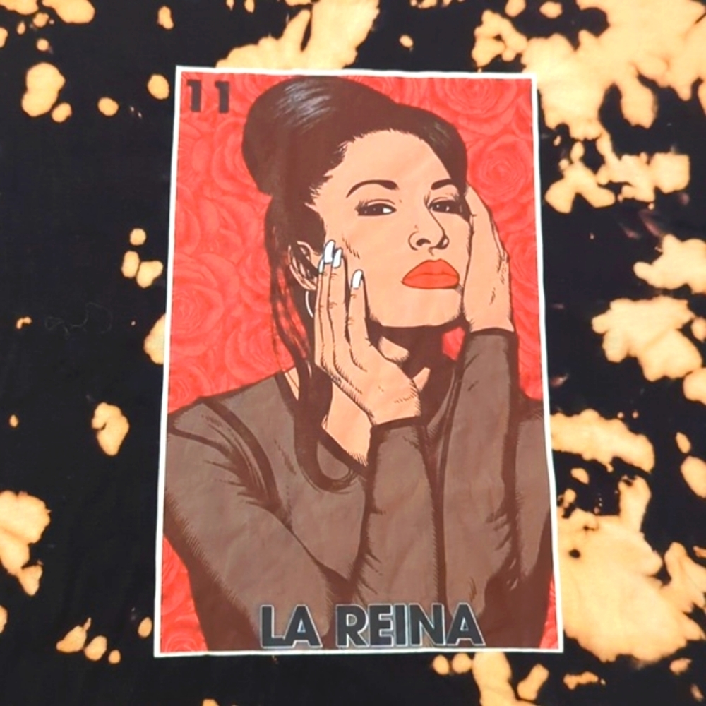 Selena La Reina loteria style women's graphic top - Picture 1 of 6